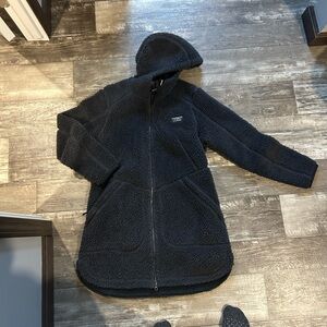 L.L. Bean Black Sherpa Fleece Jacket